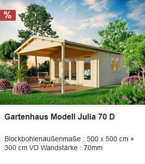 Gartenhaus Julia 