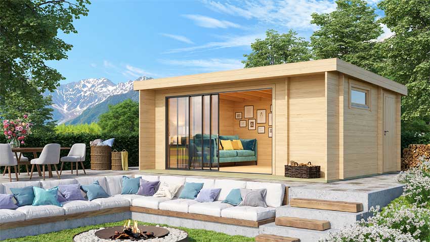 Lounge Gartenhaus Alu Concept