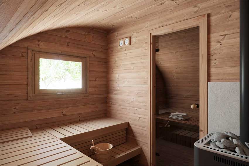 Innenraum FRODO-Sauna