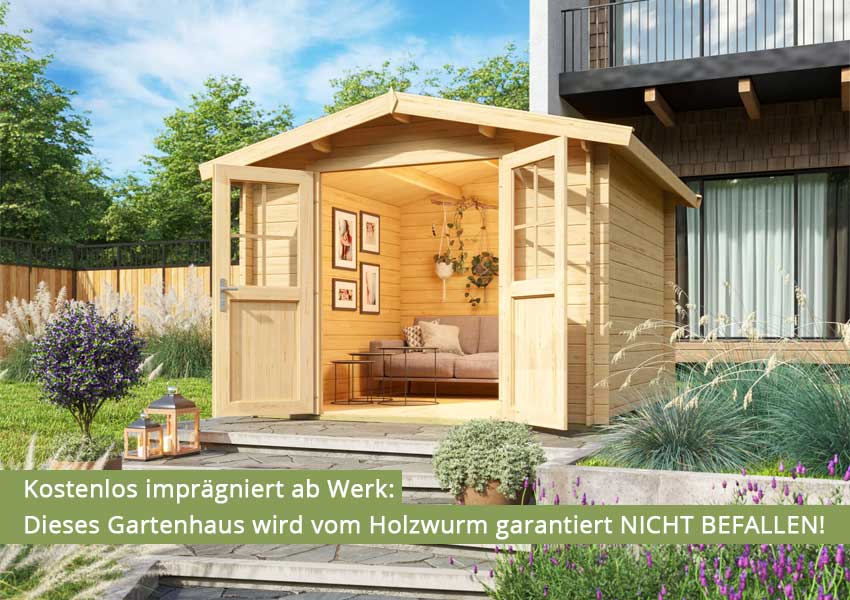 Gartenhaus-Holzwurm: der Erfahrung vorbeugen, Gartenhaus effektiv schützen!